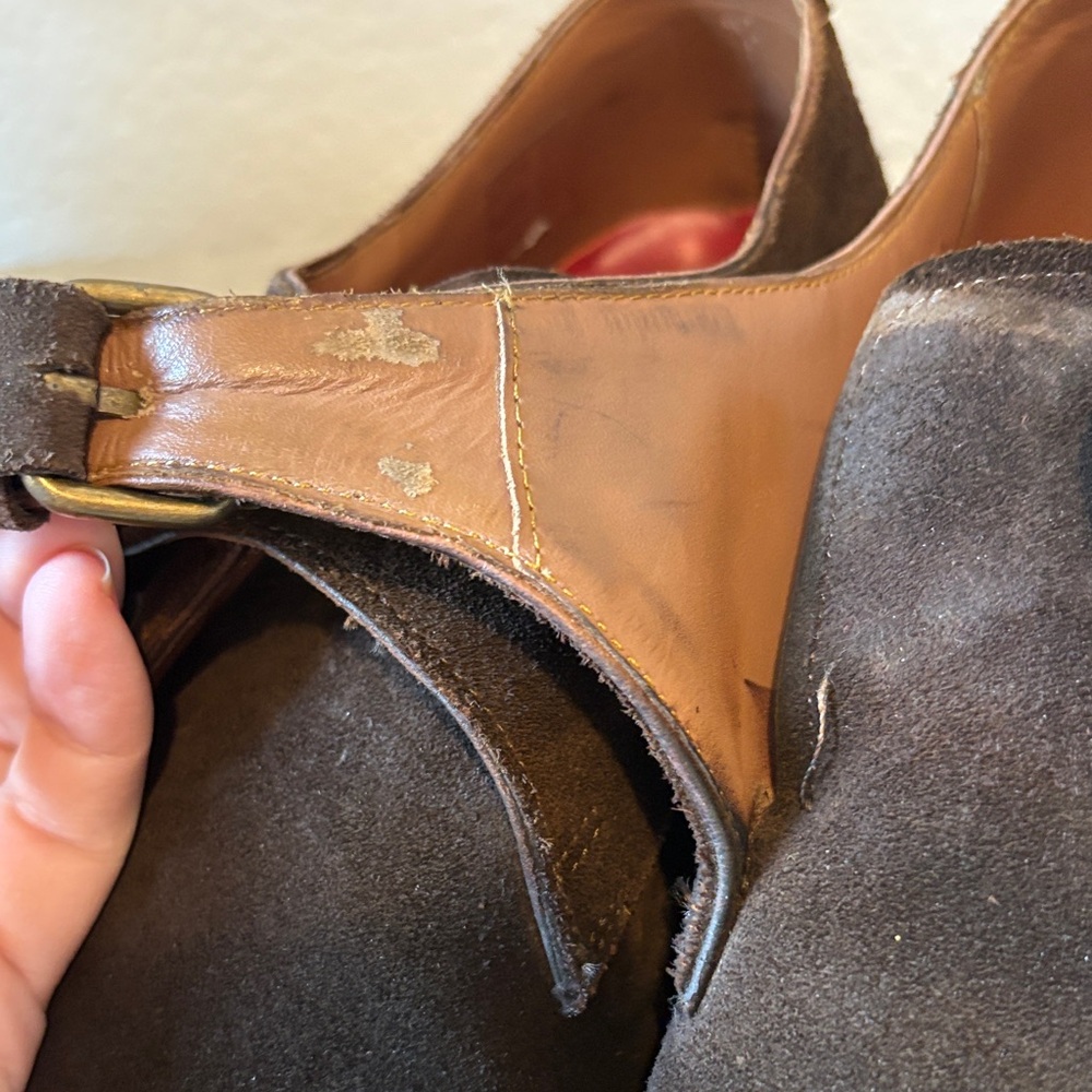 Grenson Dark Brown Suede Monk Strap shoes size 10 US (9 UK) - Picture 7 of 9